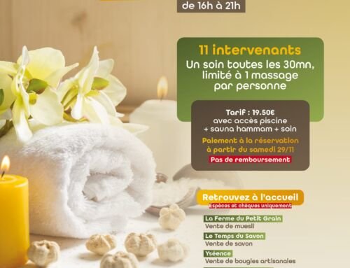 soirée zen piscine la Mothe Achards décembre 2025