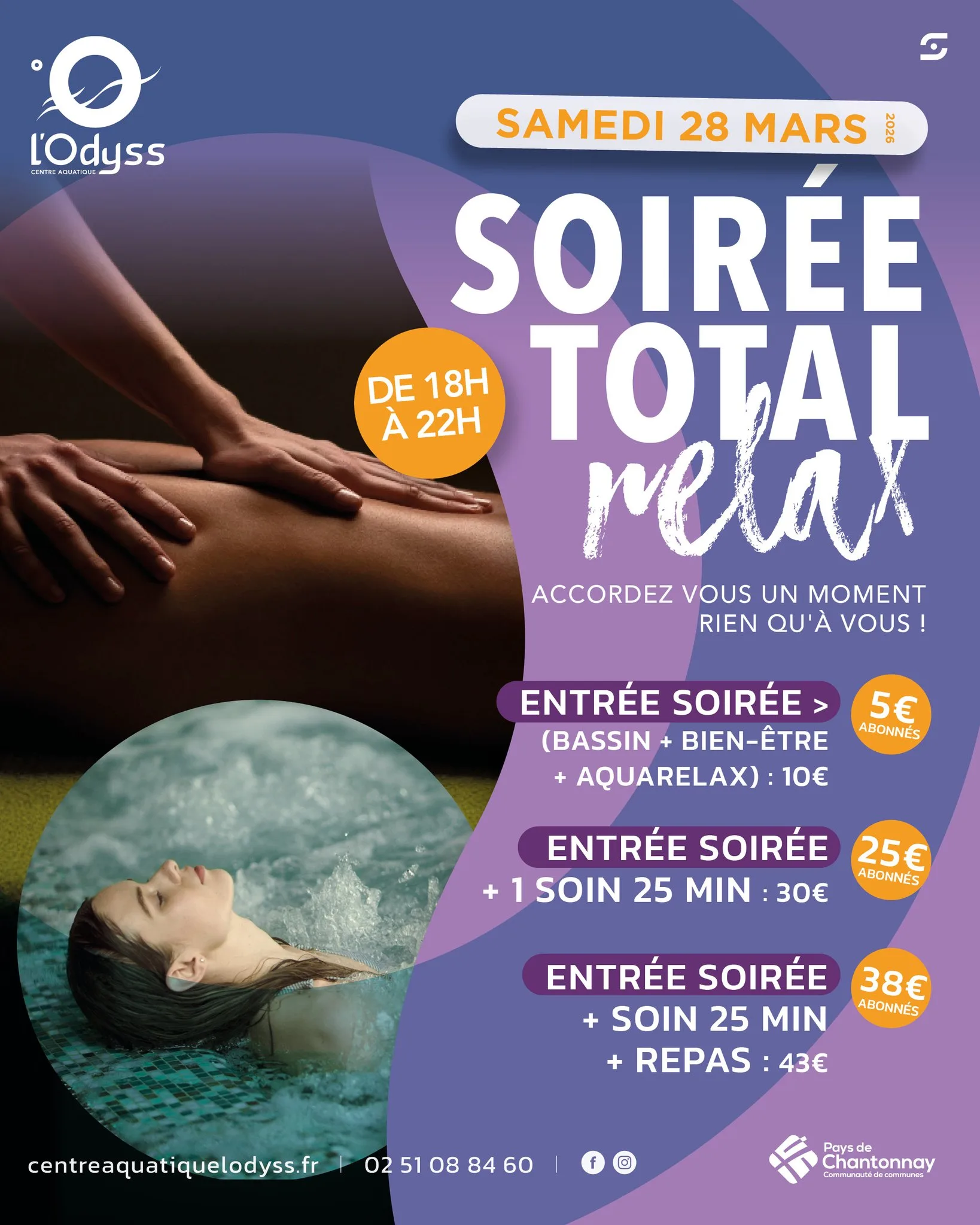 soirée total relax piscine l’odyss